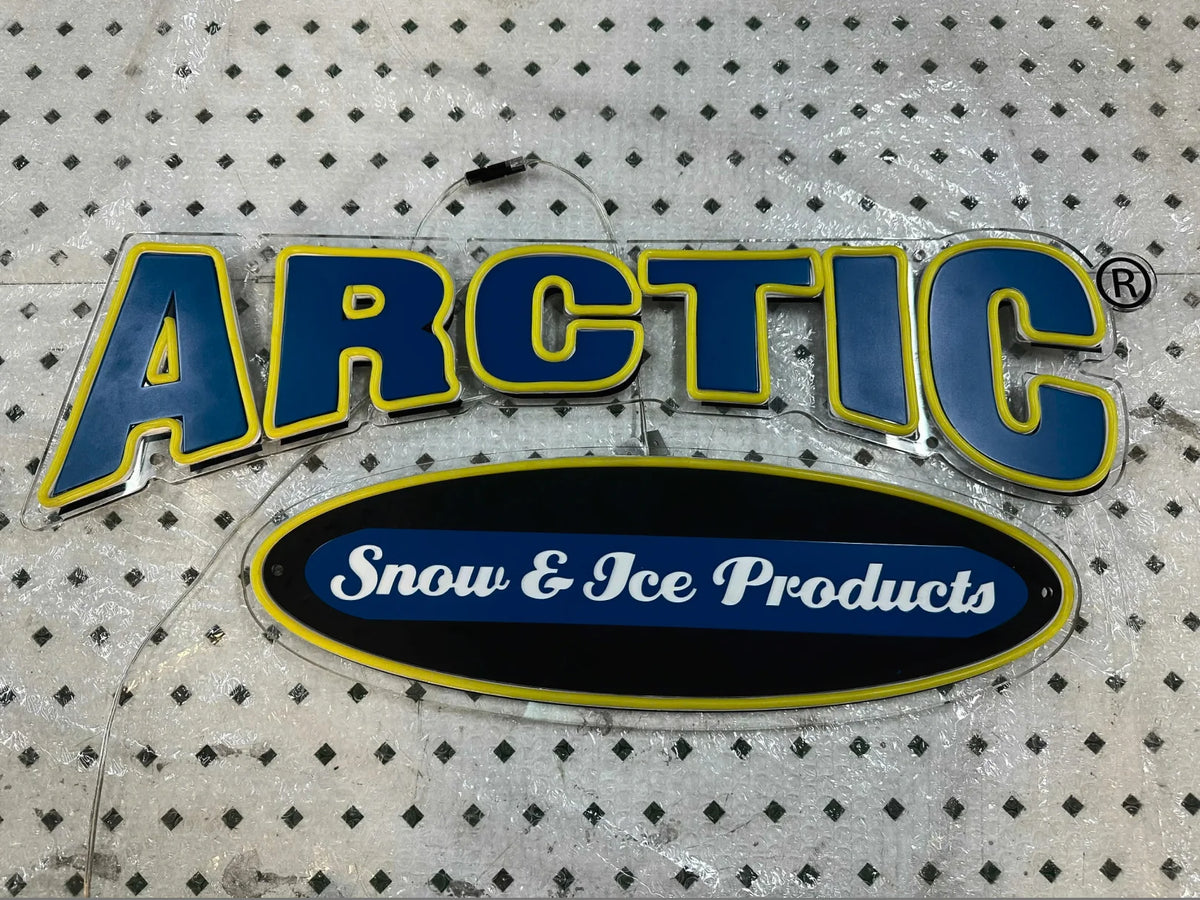 Branded Custom Signs for Arctic Snow and Ice Products | AFCultures Sign ...