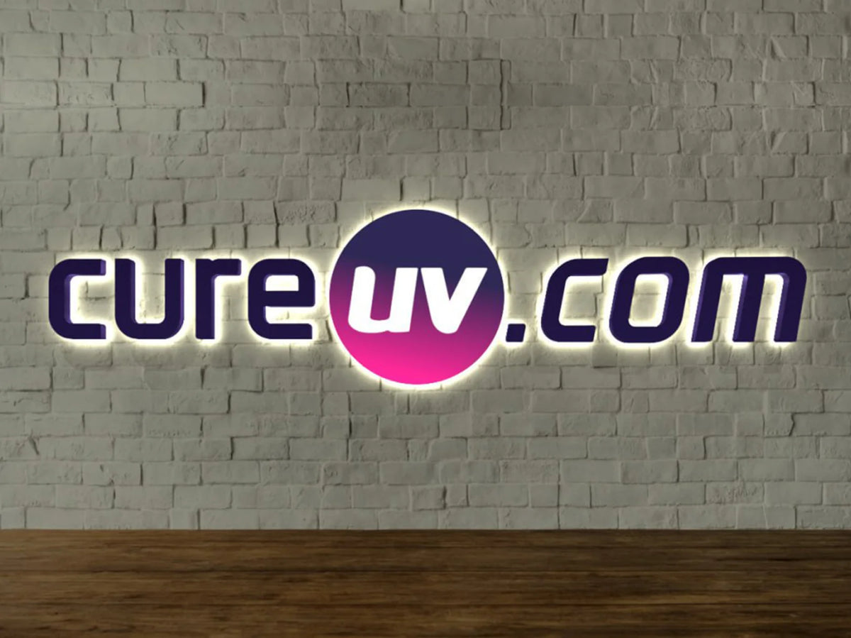 Branded Custom Signs for CureUV | AFCultures Sign Solutions